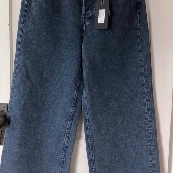 Rag and Bone Maya Wide leg High Rise Cropped jean Size 30 - Picture 5 of 9